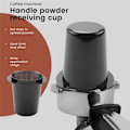 Miniatyrbilde 5 av 5: Ek43 Kvern Pulverbeholder for WPM Huijia Niche Kaffe Pulvermottaker Kaffe Maskin Håndtak Pulverkopp Svart