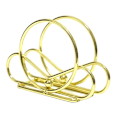 Miniatyrbillede 1 af 5: Nordisk Vertikal Serviet Holder, Cirkelformet Bordserviet Dispenser til Køkkenborde, Spisebord, Guld