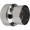Miniatyrbilde 2 av 3: Røykavtrekk i rustfritt stål, reduksjonsrør, tilkoblingsrør, skorsteinsforing, adapter - Ø80mm / Ø60mm（1 stk）