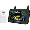 Miniatyrbild 2 av 5: Trådlös väderstation Wifi Inomhus och Utomhus APP-kontroll Termometer och Hygrometer Väderprognos Väckarklocka Snooze Månefas Atmosfärisk P