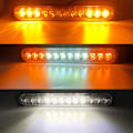 Miniatyrbillede 3 af 5: 12 LED Nødstrobe Lys Fare Advarselslys til Gule og Hvide Lastbiler Karosseri 12-24 Vandtæt Beacon Lys Bar-Pakke 2
