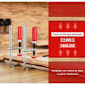 Miniatyrbild 3 av 5: Guide Rail Clamp 2 stycken 160x60mm för MFT Guide Rail och Guide Rail System, 220KG Klämkraft