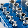 Pikkukuva 3 / 5: E Star E4-E24 E-Torx naaras Torx-hylsysarja ulkoinen kuusiokoloavainmutteri 14 kpl