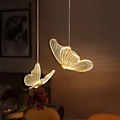 Miniatyrbillede 2 af 5: Butterfly LED hængende lamper nordisk gylden sengelampe belysning til stue soveværelse sengelampe B