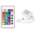 Miniatyrbillede 1 af 5: DC12V RGB LED-controller + 24-tasters RGB-fjernbetjening IR-lysstribe-controller til 2835 5050 RGB-lysstribe