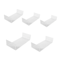 Miniatyrbillede 1 af 5: 5 Pakke Klar Akryl Display Stativ, 5 Størrelser Akryl Displayholdere til Kage Stativ Hylde, Display Stativ