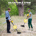 Miniatyrbillede 2 af 5: Metaldetektor 2 tilstande Høj præcision Justerbar højde (78-108 cm), med vandtæt spole Justerbar længde, Batteri, Taske, Skovl, til børn og voksne