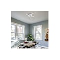 Miniatyrbillede 1 af 5: LED Loftlampe, Elegant Buet Design LED Loftlampe, 3/4 Integrerede LED Paneler, 28W 1400 Lumen, Lysekrone Lampe Moderne Buet Design LED Loft