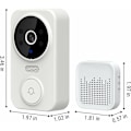 Miniatyrbillede 5 af 5: Smart trådløs fjernbetjent videodørklokke Smart visuel dørklokke Hjemmeintercom HD nattesyn WiFi sikkerhedsdørklokke, trådløs dørklokke