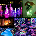 Miniatyrbillede 5 af 5: LED Pond Swimming Pool med Timer Termometer Belysning 12 Farver Lys Dekoration til Badekar Akvarium Have Vase