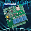 Miniatyrbild 2 av 5: ESP8266 4-kanals WIFI-relämodul ESP-12F Wifi-utvecklingskort för 5V/8-80V strömförsörjning