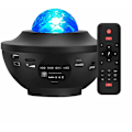Miniatyrbilde 1 av 5: LED Stjernehimmel-projektor Stjerne Galaxy-projektorlys 21 lysmoduser 360° roterbar havbølger Bluetooth-høyttalerboks Timer nattlys Gave til B
