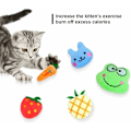 Miniatyrbild 4 av 5: 5 stycken kattmyntaleksaker, kattmyntakatter leksaker plysch kattmyntaleksaker kattmynt interaktiva tuggleksaker för kattunge kattunge katt