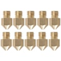 Miniatyrbild 1 av 5: MK8 Extrudermunstycke, 0,4 mm Extrudermunstycke i mässing, Lämplig för 1,75 mm 3D-skrivarmunstycke Förbrukningsartiklar (10-pack)