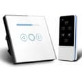Touch Dimming Dimmer Switch med Crystal Glass Fjärrkontroll - Smart Switch，Smart Switch Trådlös Fjärrkontroll Touch Dimming LED Switch Härdad