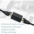Miniatyrbillede 3 af 5: RJ45-kobling, Ethernet-kabelforlængelse tilsluttet til hun-LAN-adapter til hun-forlængeradapter, er kompatibel med Cat7 Cat6a Cat5a-netværk (5
