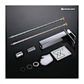 Miniatyrbild 5 av 5: Vattenfall Badrumsblandare Hög Pip Basin Mixer Krom Basin Kranar Modern Design..