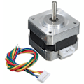 Miniatyrbild 5 av 5: 2 st 17 Stepper Motor 42BYGH34-0400A 12V 1,8 grader för 3D-skrivare CNC Reprap