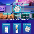 Miniatyrbillede 2 af 4: SP630E Bluetooth LED-styring til PWM Enkeltfarvet CCT RGB RGBW RGBCCT og SPI TTL IC Chip Lysbånd
