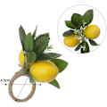 Miniatyrbilde 4 av 5: Set med 6 sitronserviettringer, sitronvinserviettholdere for spiseborddekor, bankett, bryllup, bursdag, jul B
