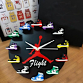 Miniatyrbilde 4 av 5: Personlig dekorasjon AirJordan Jordan aj1 basketball klokke 3D skomodell sports kreativ veggklokke
