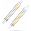 Miniatyrbilde 1 av 4: R7S LED 118mm Dimbar 10W, R7S 118mm Pærer Varmt Hvit 3000K, 10 Watt Ekvivalent Halogenlampe 48W 60W 75W, 1000LM, 360 Grader, R7S J118 Lineær Sokkel