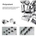 Miniatyrbillede 2 af 4: 14127 Sortiment af aluminiumsnitmøtrikker 150 stk., tilbehør