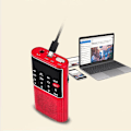 Pikkukuva 4 / 5: Walkman-radio - Kannettava FM-radio MP3-soittimella, pitkäkestoinen akku, kristallinkirkas ääni, ladattava ABS-radio, valkoinen
