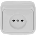 Miniatyrbilde 3 av 5: Schuko stikkontakt for overflate 250 V 10/16 A med ramme 7,7 x 7,7 cm