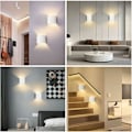 Miniatyrbillede 4 af 5: 2 stk. 6W LED væglampe Op og Ned Indendørs væglampe Moderne Aluminium Belysningsarmaturer til stue soveværelse badeværelse køkken spiseværelse,