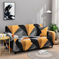 Miniatyrbillede 2 af 5: Triangle Stykke Trykt Sofaovertræk til Polyester Elastisk Sofaovertræk Betræk Sofa Stolebeskytter (S)