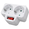 Miniatyrbillede 3 af 5: Biplite 16A med afbryder Hvid - Hvid
