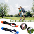 Miniatyrbild 2 av 5: Golfgreppstränare utomhus golf swing tränare gestaltjustering träningshjälpmedel träningsgrepphjälp för nybörjare-A