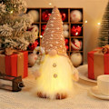 Miniatyrbilde 2 av 5: Julegnomer plysjleketøy for juledekorasjon, Rudolph-dukke med LED-lys, gratis alfornament, julegaver, An-A
