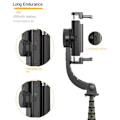 Pikkukuva 4 / 5: Uusi Gimbal-vakaaja täyttövalolla Selfie-tikku Taitettava langaton Bluetooth-jalusta IOS Androidille