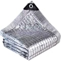 Miniatyrbillede 2 af 5: Aluminium Skygge Net, Skygge Net, UV-Resistent Skygge Klud, Vindtæt Skygge Sejl, Sølv (2x4m)