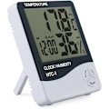 Miniatyrbillede 3 af 5: 4 stk. Digital Rumtermometer Hygrometer Luftfugtighedsmåler Indendørs LCD Termometer Alarm Temperaturmonitor