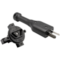 Miniatyrbild 1 av 5: 2-stifts Powerwise DC-kontakt Anti-Slip Tripod+Sock för E-WAY Club Car 36V Elektrisk Golfbil 0014107