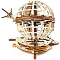 Miniatyrbillede 5 af 5: Træ Mekanisk Transmission Model Pendul Globus Desktop Dekoration