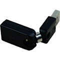 Miniatyrbild 3 av 5: 4x Svart USB 2.0 Han till 360 Graders Rotationsvinkel Förlängningsadapter