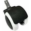 Miniatyrbillede 5 af 5: 5 x Svingbare Stolebeskytter til Hårdt Gulv 11mm 10mm/50mm Hjul til Kontorstol Sort/Hvid HIASDFLS