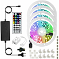 Miniatyrbillede 1 af 5: 20m RGB LED-stribe, Dæmpbar Bluetooth LED-lysstribe med App-styring, 44-knaps fjernbetjening, Timerindstilling, Musiktilstand, 24V LED til stue