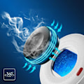 Miniatyrbild 5 av 5: Smartware Röksensor - Optisk sensor - Livslängd: 5 år - Testknapp - 85 dB, Vit