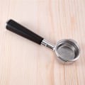 Pikkukuva 3 / 5: 58mm Kaksinkertainen korvakahva E61 kahvikoneelle Pohjaton kahva Puukahvalla Tyyli A