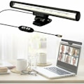 Miniatyrbilde 1 av 5: Laptop-skjermlampe, USB-lampe for datamaskin, skrivebordslys for hjemmekontor med justerbar lysstyrke/3 fargetemperaturer/plass