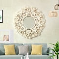 Miniatyrbild 2 av 5: Boho Macrame Makeup Vägg Hängande Handgjord Vävda Tassel Gobeläng för Väggkonst Dekor