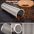 Miniatyrbillede 3 af 5: Koldbrygget kaffefilter 3 stykker rustfrit stål filter kaffe te infuser kaffe si murer konserves krukke mesh filter