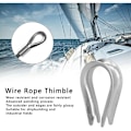 Miniatyrbilde 5 av 5: 50 stk. Wire Rope Thimble Wire Rope Klips Rustfritt Stål Wire Rope Rigging Verktøy for Skip Bygging (M3 (3mm))