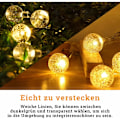 Pikkukuva 3 / 5: 30M S14 240LED:tä Lämmin Valkoinen LED-Valojuova 5 Metrin Virtajohdolla 8 Eri Valotilalla E27 Lampuille Ulko- ja Sisätiloihin