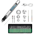 Pikkukuva 4 / 5: Sähköinen kaiverruskynä Mini Cordless Carving Pen 3 säädettävällä nopeudella Ladattavat kaiverruskoneet 300MAh